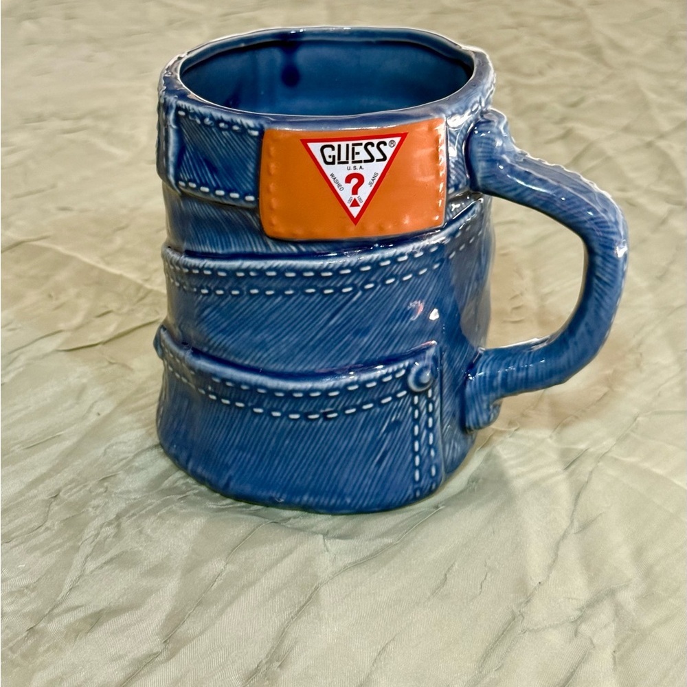 Guess Denim Blue Ceramic Mug